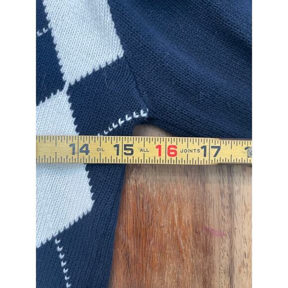 Brandy Melville Women's Multicolor Argyle Button Front V Neck Sweater Size - Picture 4 of 8